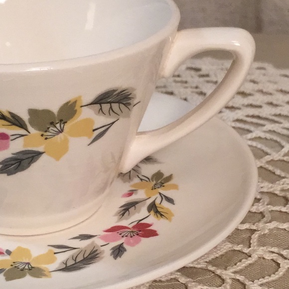 Vintage Floral Teacup And Saucer Set - Picture 3 of 16